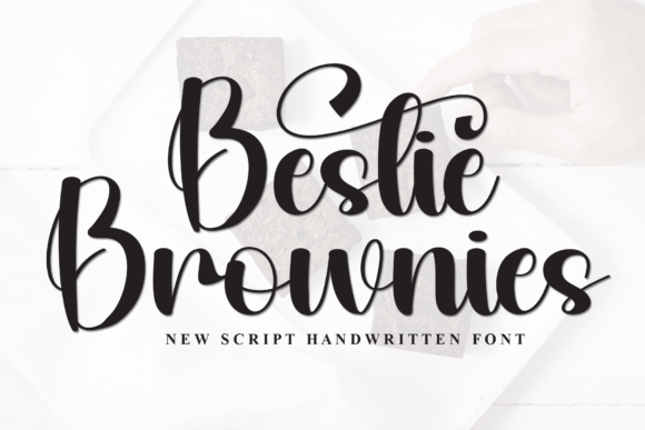 Bestie Brownies: A Script Font for Digital Design
