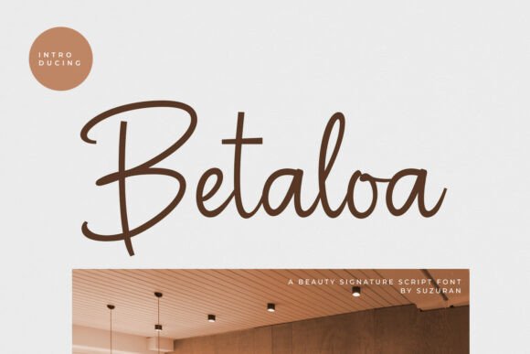 Betaloa: A Script Font That Elevates Your Web Design