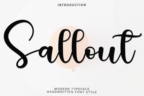 Boost Your Brand with Sallout: A Festive Script Font for Small Businesses