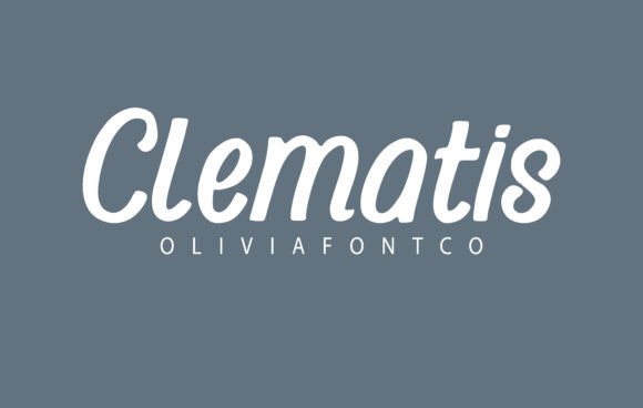 Clematis: A Script Font That Adds Personality to Digital Design