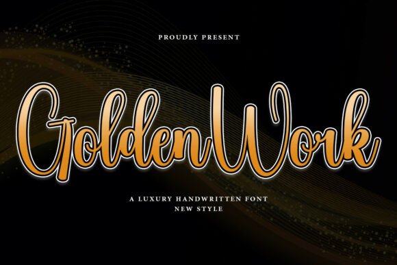 Golden Work: A Script Font for Impactful Digital Design