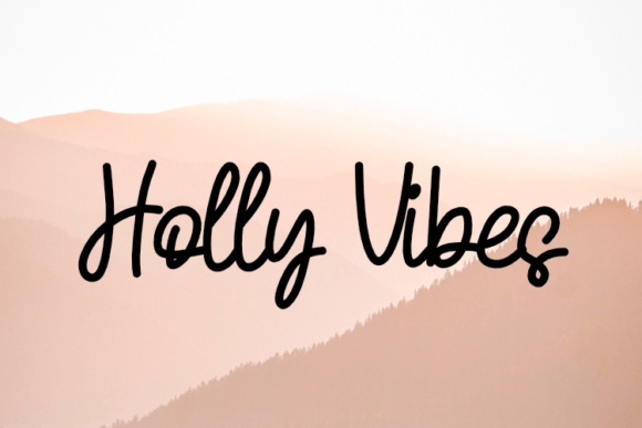 Holly Vibes: A Script Font for Editorial Elegance