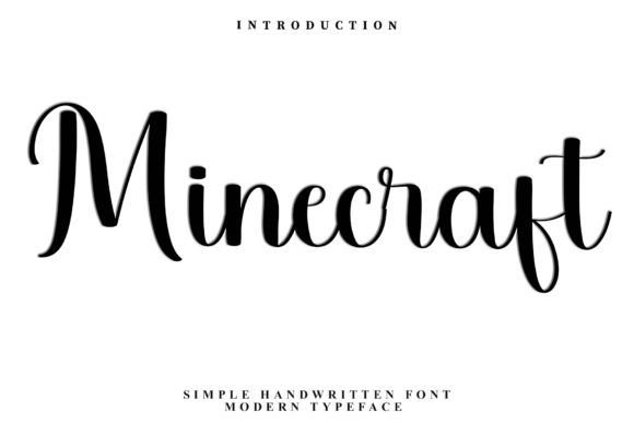 Minecraft: A Festive Script Font for Campaign Creativity