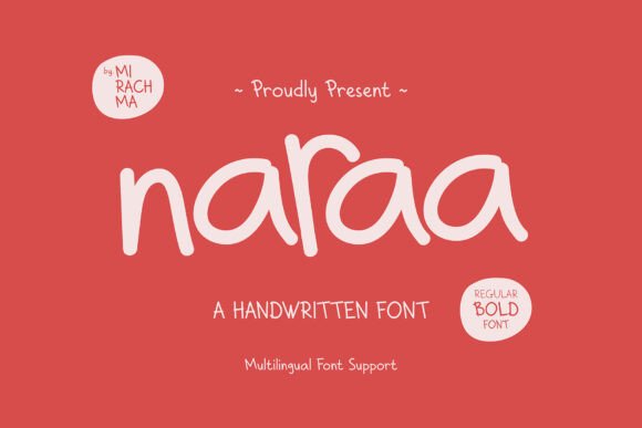 Naraa: A Handwritten Font for Editorial Design