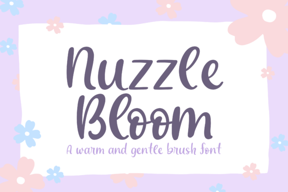 Nuzzlebloom: A Script Font for Editorial Design and Branding