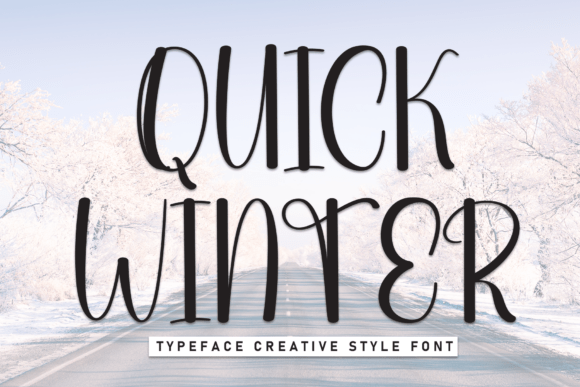 Quick Winter: A Handwritten Font for Editorial Charm