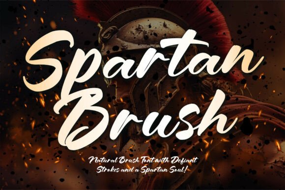 Spartanbrush Regular: A Bold Script Font for Crafters and Designers