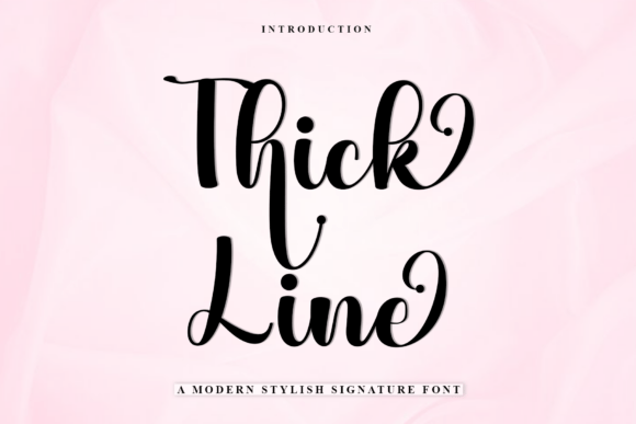 Thick Line: A Font That Adds Festive Flair to Your Brand